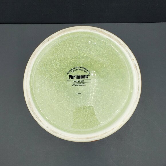 Pier 1 Carynthum Cookie Jar PIer 1 Imports Colorful Floral Canister Treat Jar - Picture 6 of 10